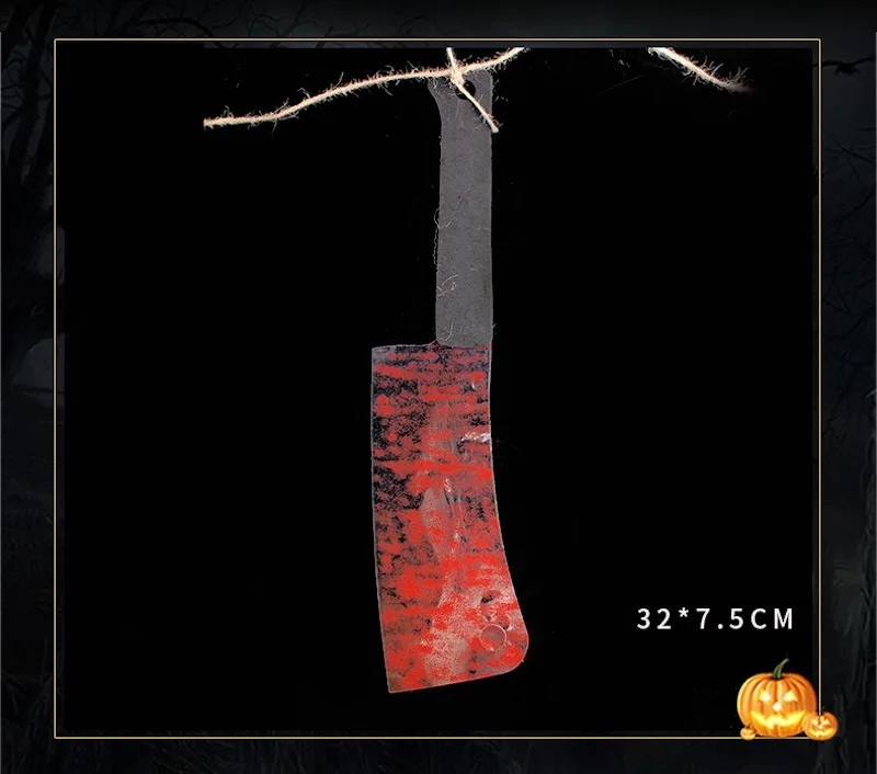 12 шт./партия, набор инструментов для кровеносного ножа на Хэллоуин, страшный домашний подвесной нож с привидениями, баннер с гирляндами, украшение на Хэллоуин