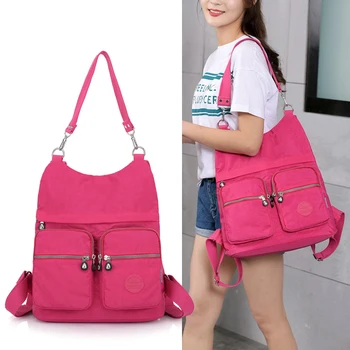 

Fashion Multifunction Leisure Women Backpack Nylon Backpacks Female School Shoulder Bags ladies Teenage Girls Travel Mochila