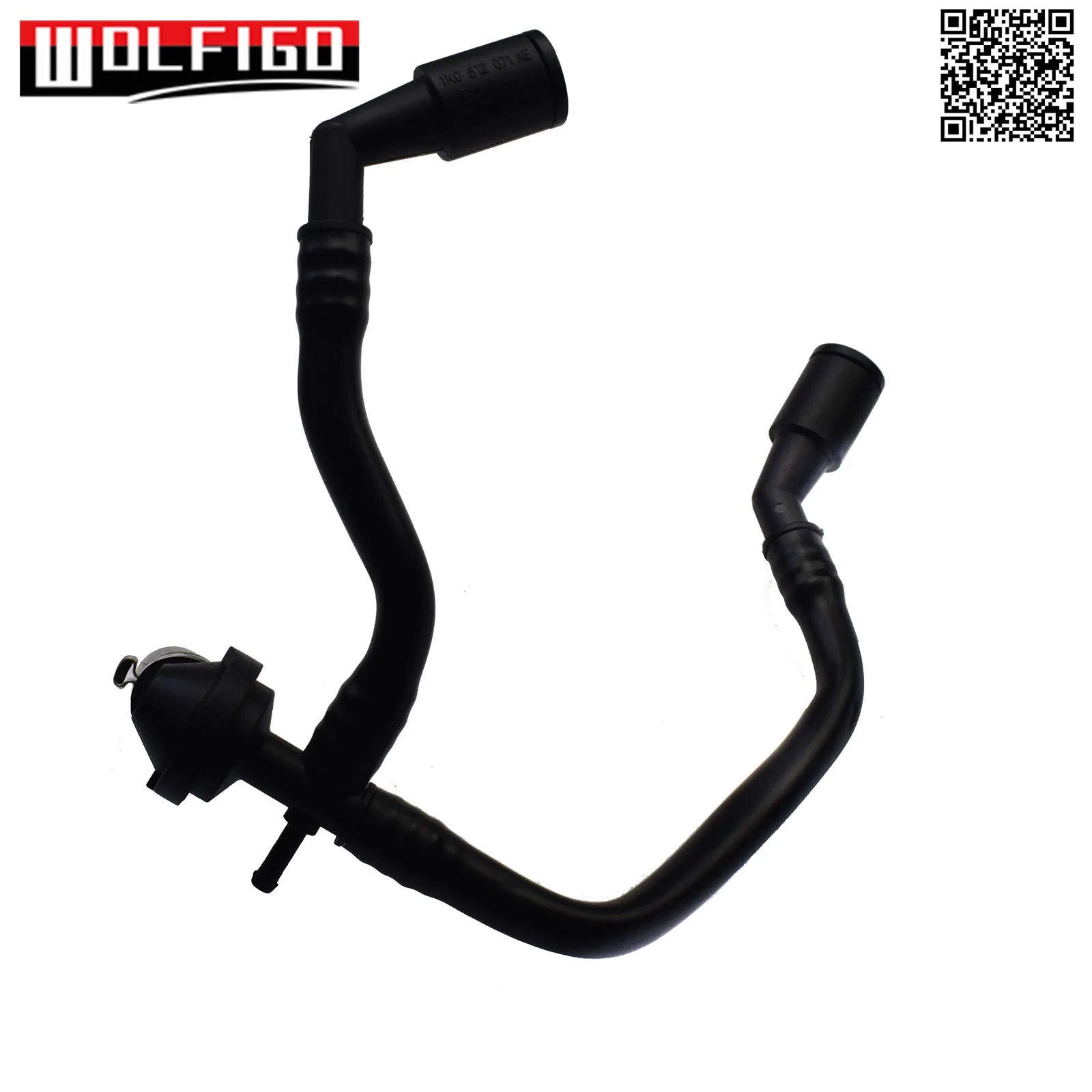 For Audi A3 VW Passat 2.0 Engine Power Brake Booster Line w/ Check Valve V103631,1K0612041GM,1K0-612-041GM,1K0 612 041 GM