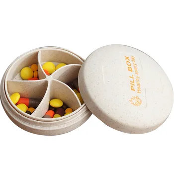 

Pill box Portable Split Small Pill Box One Week Travel Medicine Portable Storage Pill Box Mini Sealed Pill Box(10 boxes)