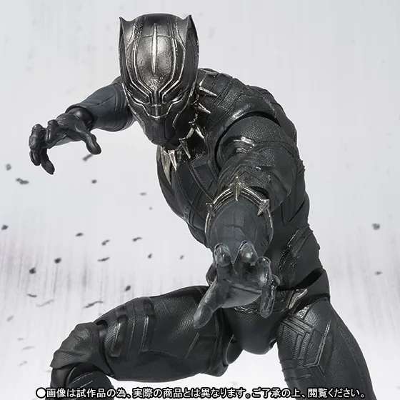 

toys16cm Superhero Panther Man in Black Suit PVC Action Figure Collection Toy Gift Christmas Rest in Power Kid Figurine