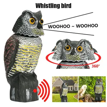

Owl Pest Deterrent Handmade Birds Hunting Decoy Scarer Repeller Garden Decor UD88