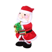 Милый Электрический Санта-Клаус/Снеговик кукла с музыкой Sway саксофон рождественское фойе украшение труба пение танцы электрическая игрушка