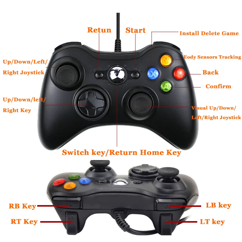 PC Xbox 360  USB   е Ʈѷ PC Ʈѷ   ̽ƽ  е е,  7 8 10 