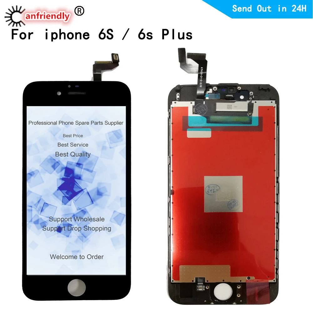 ЖК-дисплей с дигитайзером в сборе для iPhone 6s сенсорной панелью качества AAA plus без