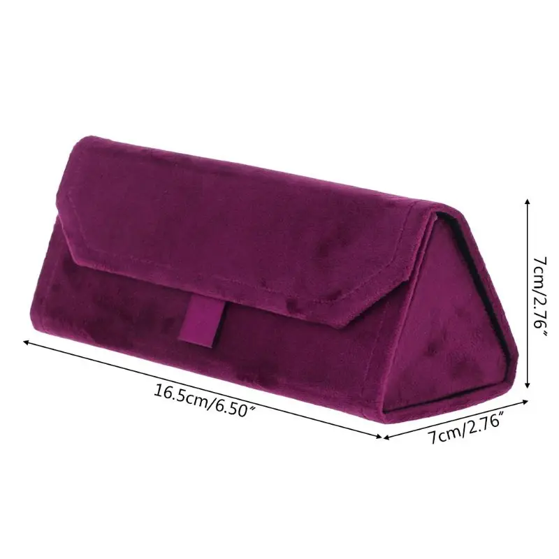 Glasses Box Reading Eyeglasses Optical Eyewear Folding Case Velvet Soft Protective Storage Portable Handmade High End Fashion