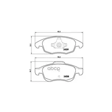 Колодки Тормозные Citroen Berlingo 08-/C4 06-/Partner 08- Передние Brembo P61083 Brembo арт. P61083