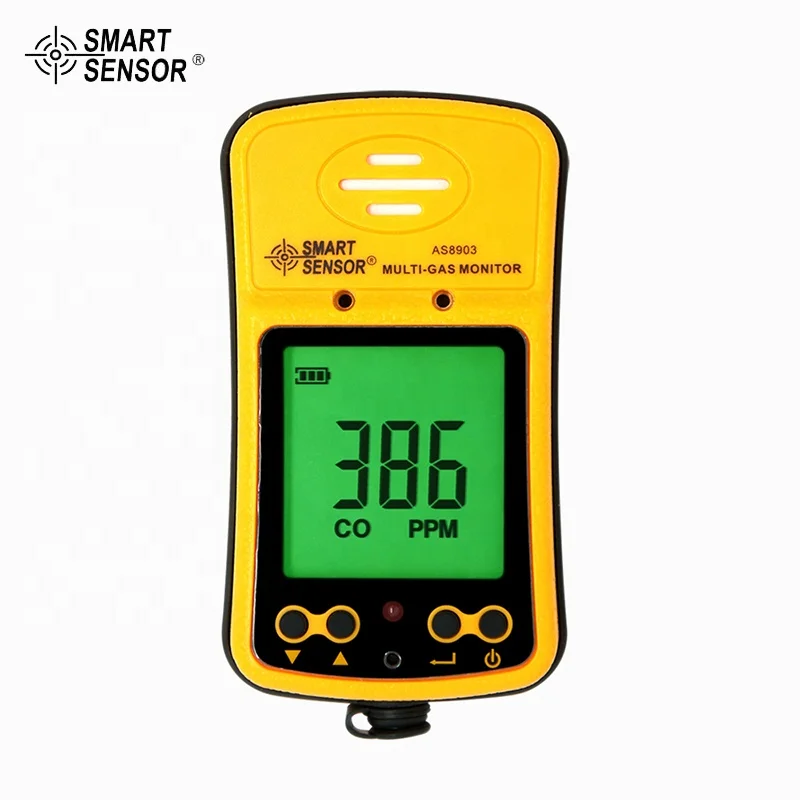 Smart Sensor AS8903 Multi Gas Monitor Carbon Monoxide and Hydrogen Sulfide Gas Analyzer Detector