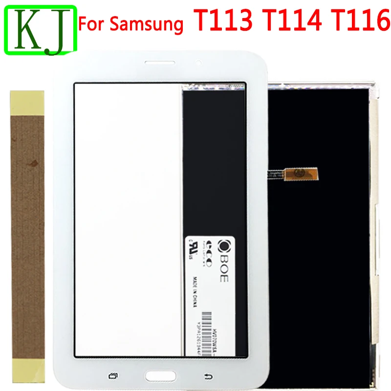 Для samsung Galaxy Tab 3 T110 T111 T113 T116 T114 ЖК-дисплей+ сенсорный экран панель Стекло сенсор дигитайзер