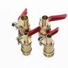 Ball Valve 4-12mm Hose Barb 1/8'' 1/2'' 1/4'' Male Thread Connector Joint Copper Pipe Fitting Coupler Adapter ► Photo 3/6