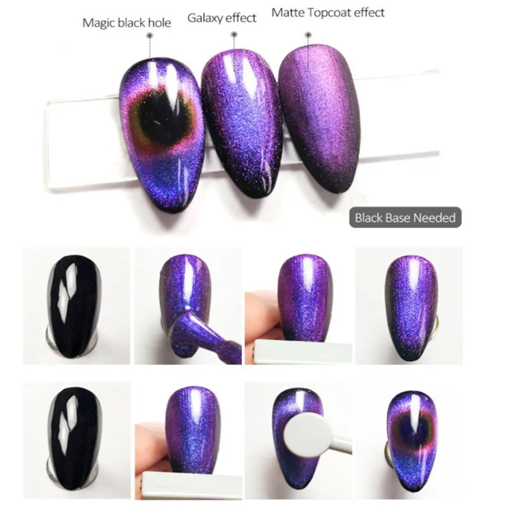 5 мл 9D Galaxy Cat Eyes светодиодный Гель-лак для ногтей Хамелеон для использования с магнитом УФ-лак для ногтей Дизайн ногтей Блестящий гель кошачий глаз УФ лак