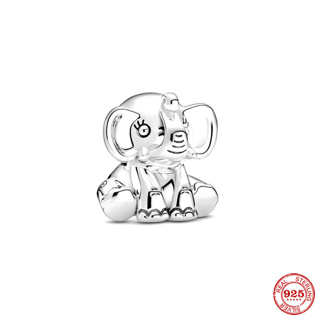 Theo Bear Pig Animal Kingdom Cat Dog Unicorn Bead Fit Original Pandora Charms Silver 925 Bracelet For Women Fashion Jewelry