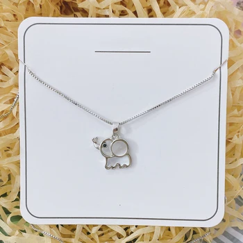 

Luxury Dubai Memorial Day Women's Party Classic AAA Zircon Elephant Elephant Necklace 925 Sterling Silver Necklace