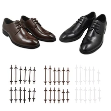 36 шт./18 пар удобных шнурки без завязок эластичные силиконовые плоские шнурки