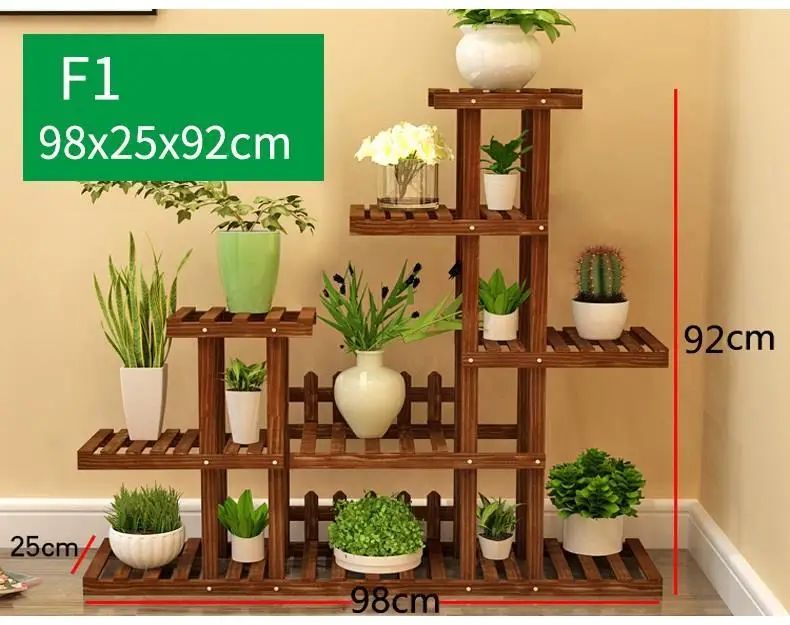 Mueble Para Plantas Stojaki Na Kwiaty деревянные садовые полки для Варанды Крытый открытый стеллаж балкон Цветочная полка завод стенд