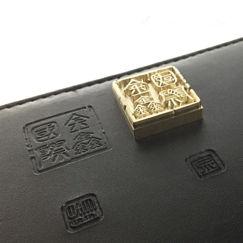 Ottone Logo Personalizzato Ferro Timbro Macchina Timbro In Pelle - Foto 7