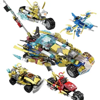 

4 in1 New Ninja Building Blocks Bricks Toys Compatible With ninja Movie Collections Figures Gift Toys For Children Christmas