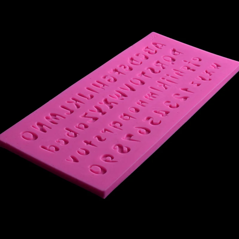 Aomily 0-9 A-Z цифры буквы Fondant(сахарная) силиконовая форма для свеч кондитерский шприц для украшения изделий инструмент форма для выпечки пирожных с шоколадной начинкой кухонная форма для самодельной выпечки украшения