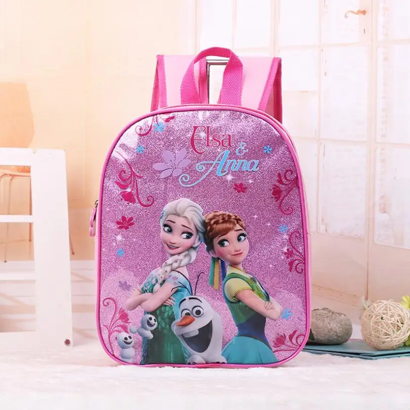 Mochila escolar de Elsa y Anna para niños y niñas, morral escolar de dibujos animados para guardería