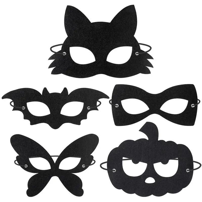 

Amosfun 20PCS Halloween Eye Mask Felt Half Face Mask for Party Cosplay Carnival