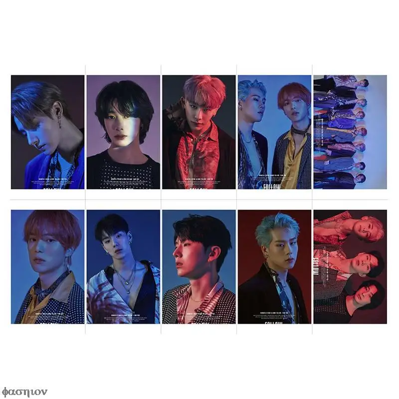 10 шт./компл. Kpop MONSTA X Lomo Card Фотокарточка фотография альбом для поклонников подарки