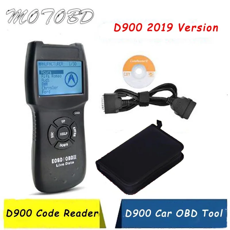 Последняя версия V2019 D900 считыватель кодов CANSCAN сканер OBD2 живой PCM сканер данных Авто Код EOBD диагностический Автомобильный сканер