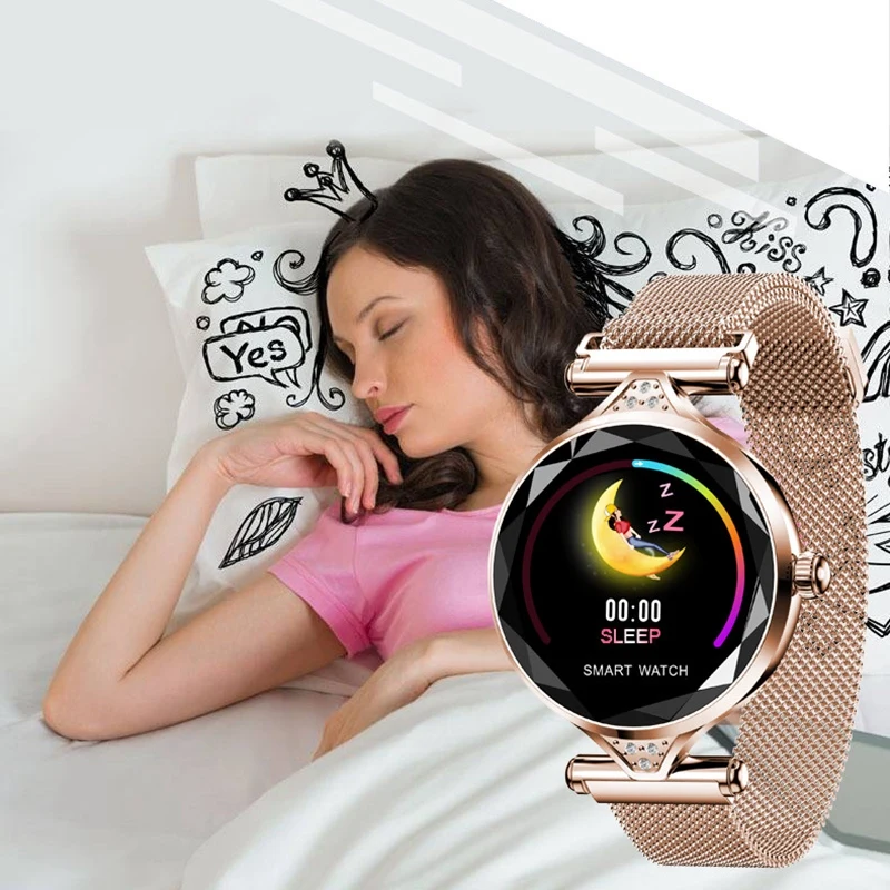 BESTH1 Women Fashion Smartwatch Wearable Device Bluetooth Pedometer Heart Rate Monitor Smart Watch For Android/Ios Smart Bracele