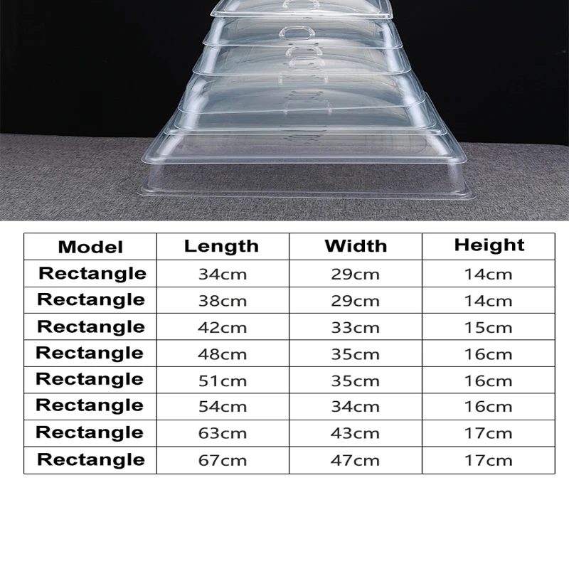 Прозрачная Круглая Крышка для еды rectang крышка хранения тортов акриловая из