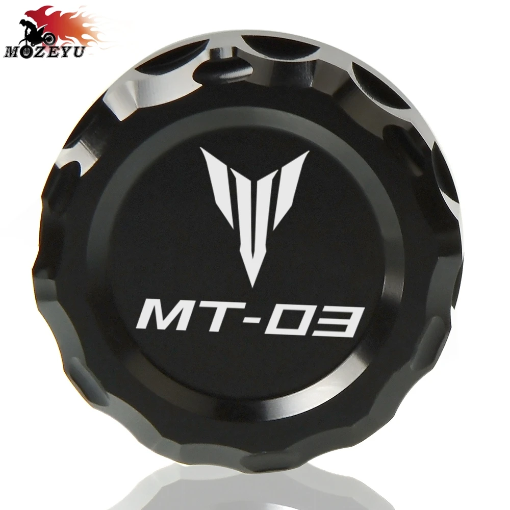С MT 03 логотипом мотоцикла CNC алюминиевые аксессуары Задняя Тормозная крышка