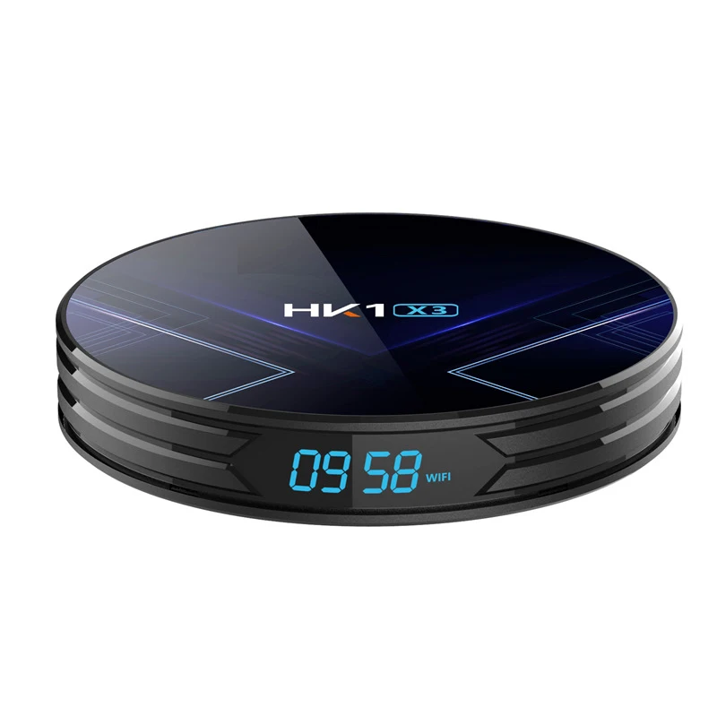 HK1X3 Amlogic S905W Smart TV Box Android 9.0 4G 128G Media player 4K Google Voice Assistant WiFi Support IPTV Media Player
