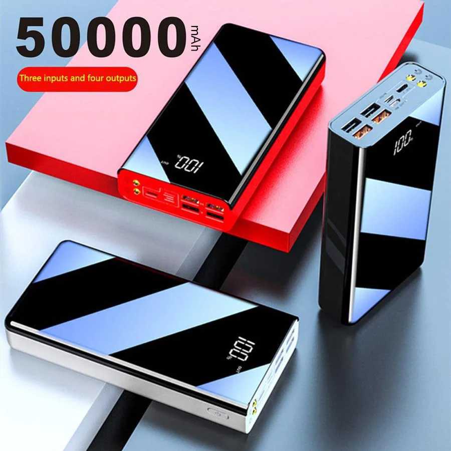 50000mAh Power Bank For iPhone 11 LED Display Full Screen Portable Charger External Battery PowerBank For Xiaomi Huawei 50000mAh Power Bank For iPhone 11 LED Display Full Screen Portable Charger External Battery PowerBank For Xiaomi Huawei