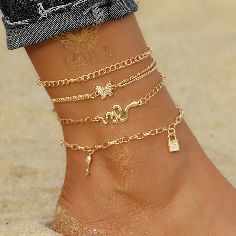 Summer Foot Jewelry Stainless Steel Unique Letter Love Chain Anklet For  Women Romantic Initial Ankle Bracelet Femme Girl Gifts - Anklets -  AliExpress
