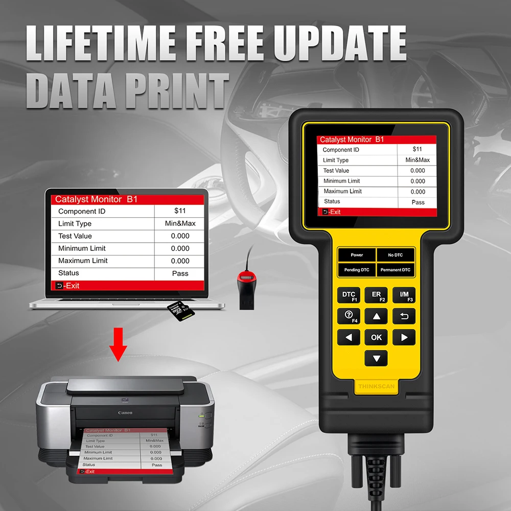Thinkcar Thinkscan 600 ABS/SRS OBD2 сканер TS600 oil/TPMS/EPB Сброс считыватель кодов PK CR619