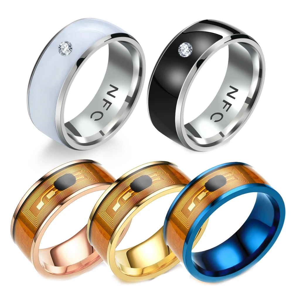New Fashion Nfc Finger Ring Smart Wearable Connect Android Phone