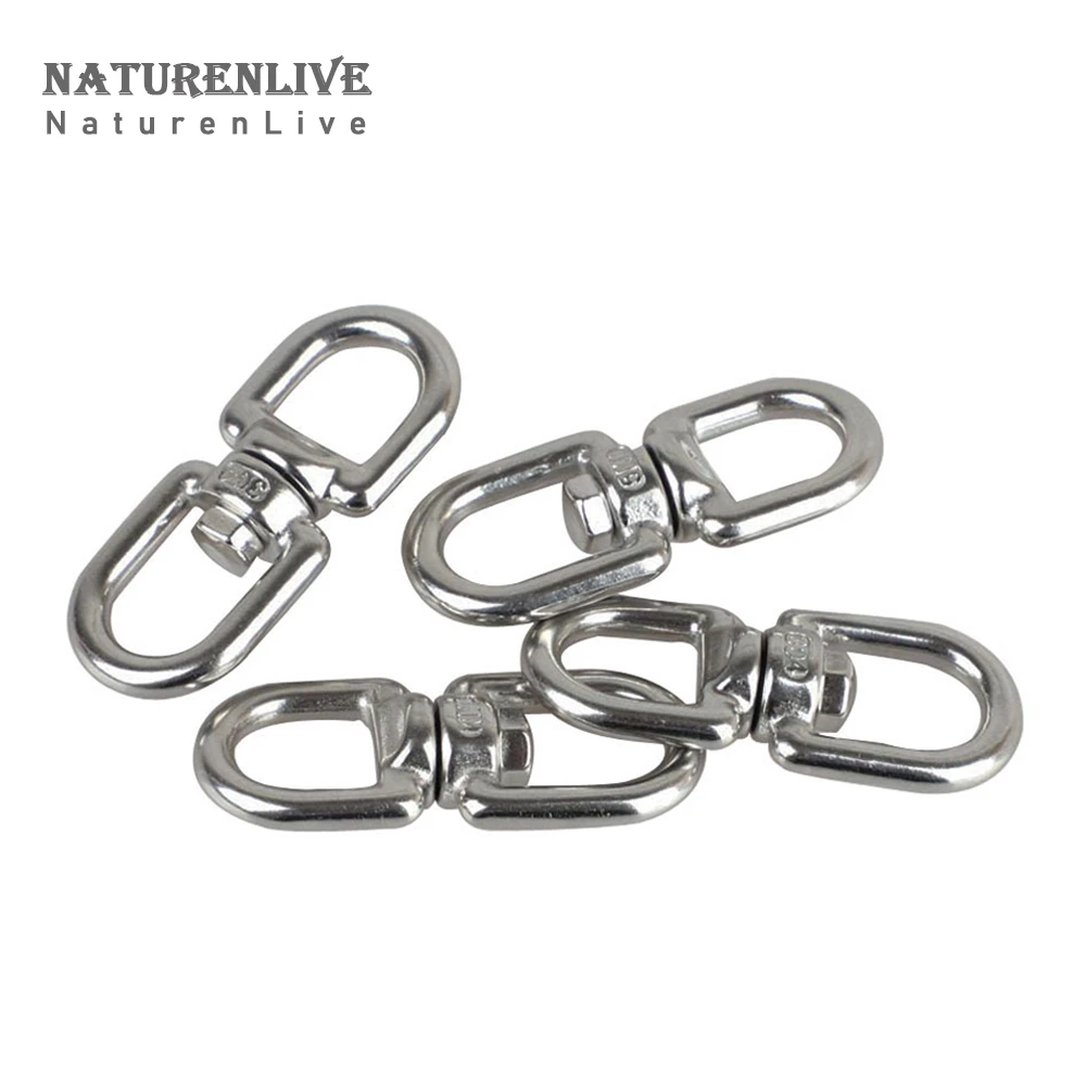 20 Pcs M5 Double Ended Swivel Eye Hook 304 Stainless Steel Eye To Eye