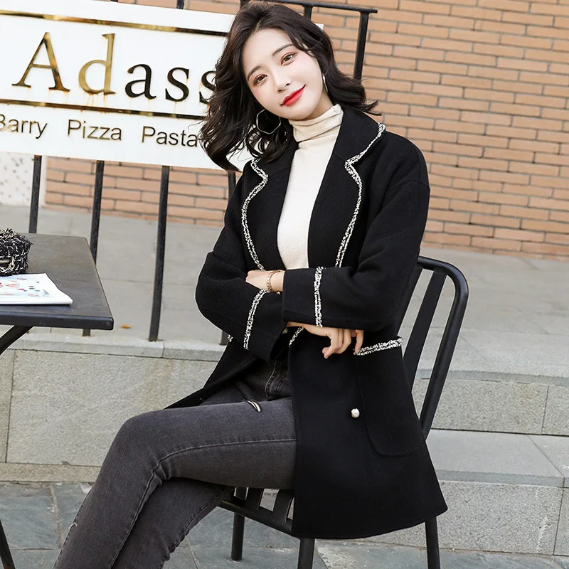 

Woolen Jacket Autumn And Winter 2019 Popular New Style WOMEN'S Dress Loose-Fit Elegant Slimming Cloak Western Style Woolen Cloth