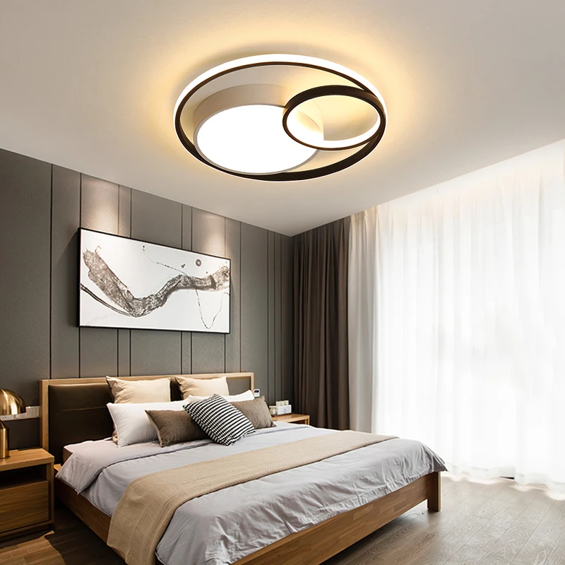 

Modern Led Ceiling Chandelier Lights for Living Room Bedroom Dining Study Room Luminaires Lamp Home Circle Lighting Fixtures