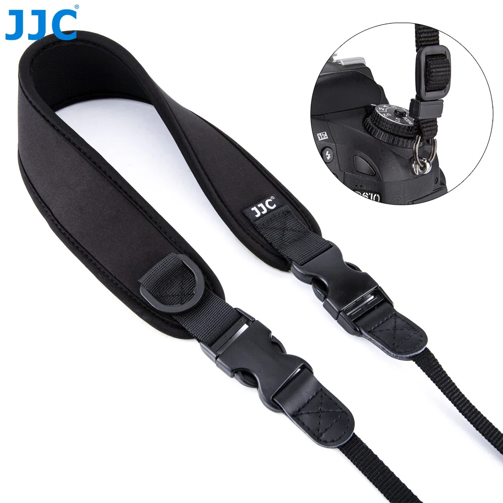 Pentax Samsung Nikon Olympus Panasonic Sony Fujifilm JJC High Quality Black Neoprene Anti-Slip Camera Neck Strap for Canon Pentax Samsung Nikon Olympus Panasonic Sony Fujifilm JJC High Quality Black Neoprene Anti-Slip Camera Neck Strap for Canon