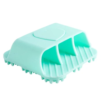 

Brushes Styling Hair Washing Square Handheld Soft Unisex Silicone Shampoo Mini Head Massage Comb Tools Scalp Portable Meridian