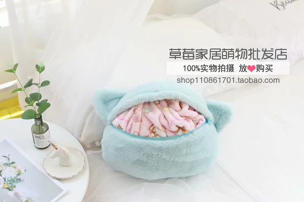 С принтом «Hello кitty»; с рисунками из мультфильма «My Melody Cinnamoroll PomPomPurin маленький Две звезды Подушка Одеяло 2 в 1: складной, стеганый Одеяло Наволочка на диванную подушку, декоративная подушечка