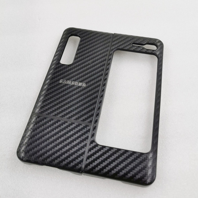 SAMSUNG Galaxy Z Fold 1 2 3 Luxury Carbon Fiber Soft Rubber Phone Case Protective Back Cover for Z Fold3 SM-F9260 Fold2
