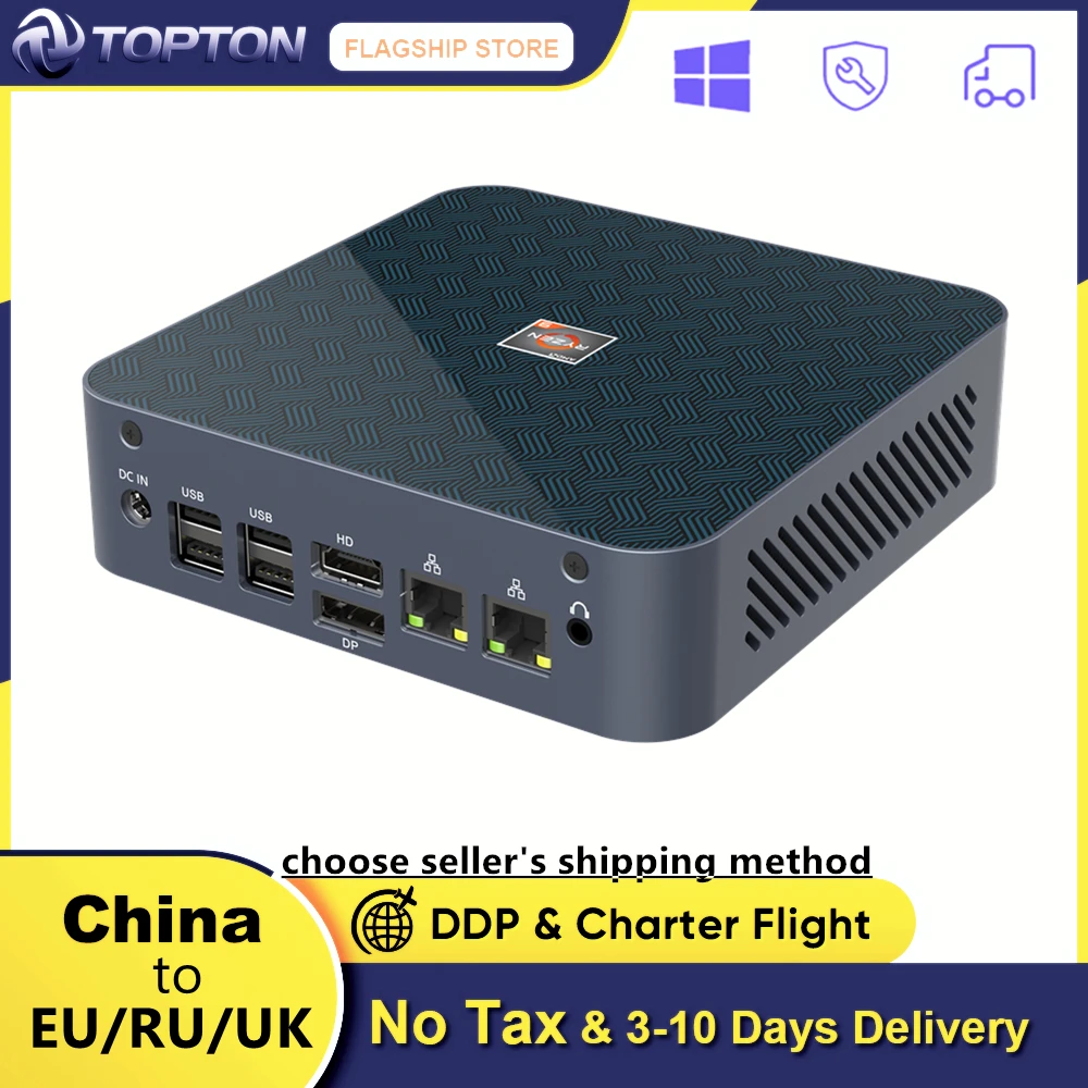 Topton S500+ NUC Gaming Mini PC AMD Ryzen 9 5900HX 7 5800U 2*DDR4 NVMe SSD 2.5G LAN Micro Desktop Computer Windows 11 4K HTPC | Компьютеры