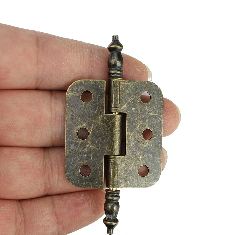 Novo 4 pçs de bronze antigo gabinete