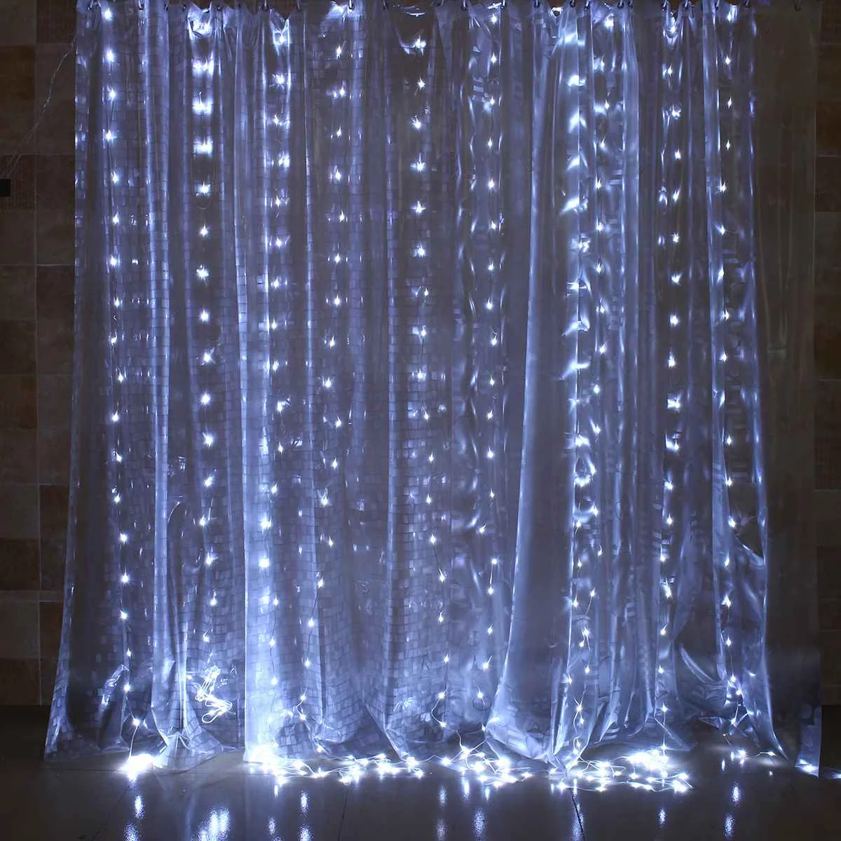 

3M*3M 300LED Fairy String Curtain Light with Remote Controller for Garden Wedding Christmas Party Decor EU US Plug AC100-240V