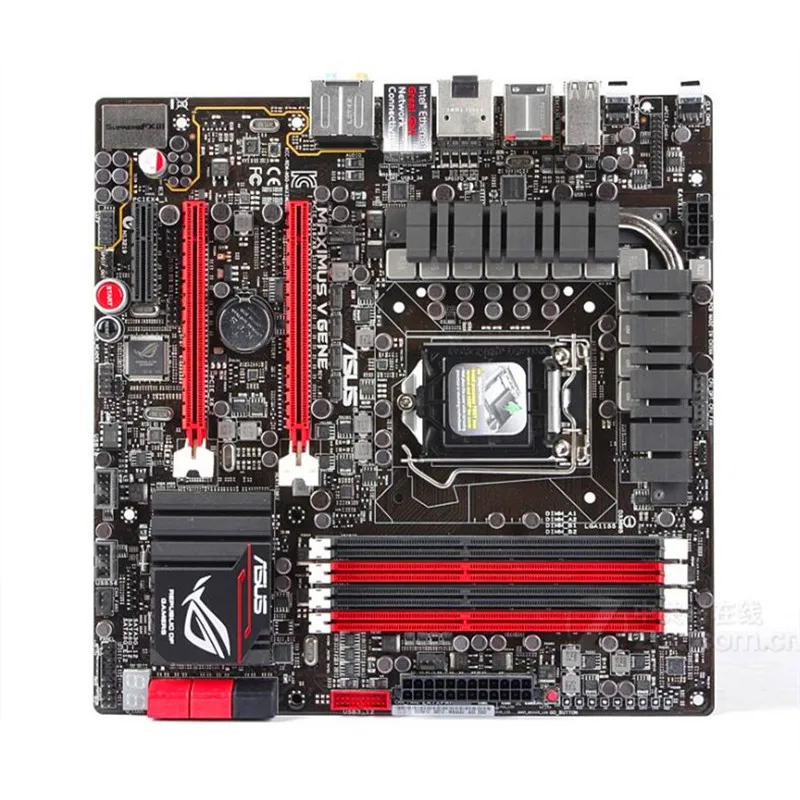 Материнская плата LGA 1155 DDR3 для компьютера ASUS Maximus V Gene Intel Z77 P8Z77 материнская SATA II PCI-E