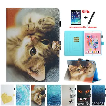 

Case For iPad 10.2 2019 7th Generation Smart Case Cover For iPad Pro 10.5 Air 3 Funda Tablet Fashion Cat Stand Shell Capa +Gift