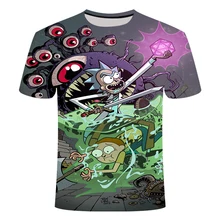 2019 novos Rick and Morty homens e mulheres de personalidade 3D impress�o T-shirt da forma legal confort�vel-manga curta criati 2019 novos Rick and Morty homens e mulheres de personalidade 3D impress�o T-shirt da forma legal confort�vel-manga curta criati
