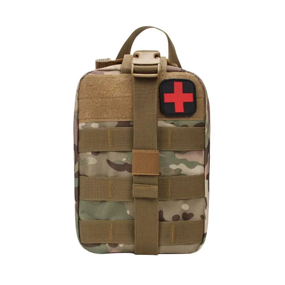 CP camouflage Походные комплекты первой помощи для путешествий из ткани Оксфорд, тактическая поясная Сумка для кемпинга, альпинизма, черный аварийный чехол - Цвет: CP camouflage