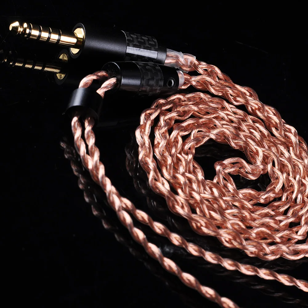 OFHC 24 AWG 6N высокой чистоты Медь кабель 2,5/3,5/4,4 мм балансный кабель для наушников с разъемом MMCX из Тайваня для HQ8 HQ12