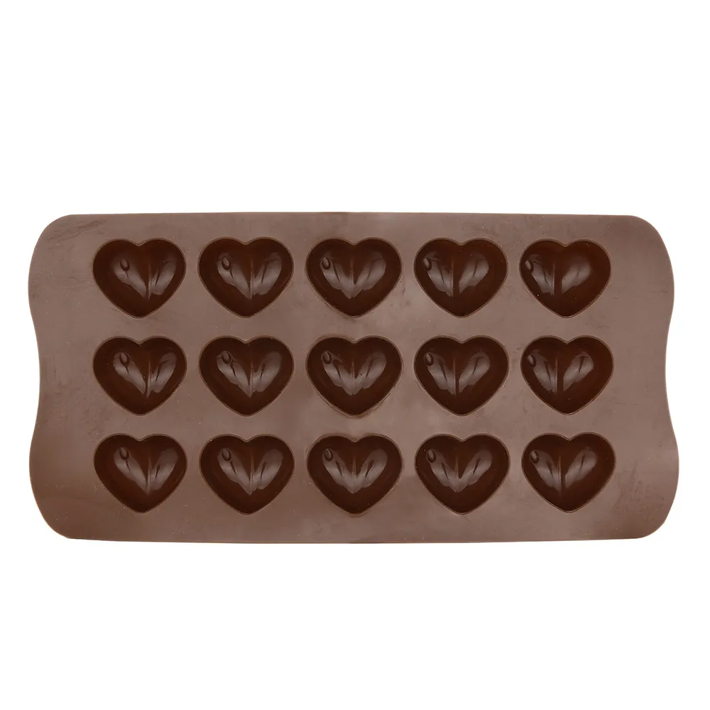 Non-toxic non-stick Silicone Mold Chocolate heart-shaped Jelly Fudge Ice Cream Decor Durable For DIY Baking Gourmet Tools |